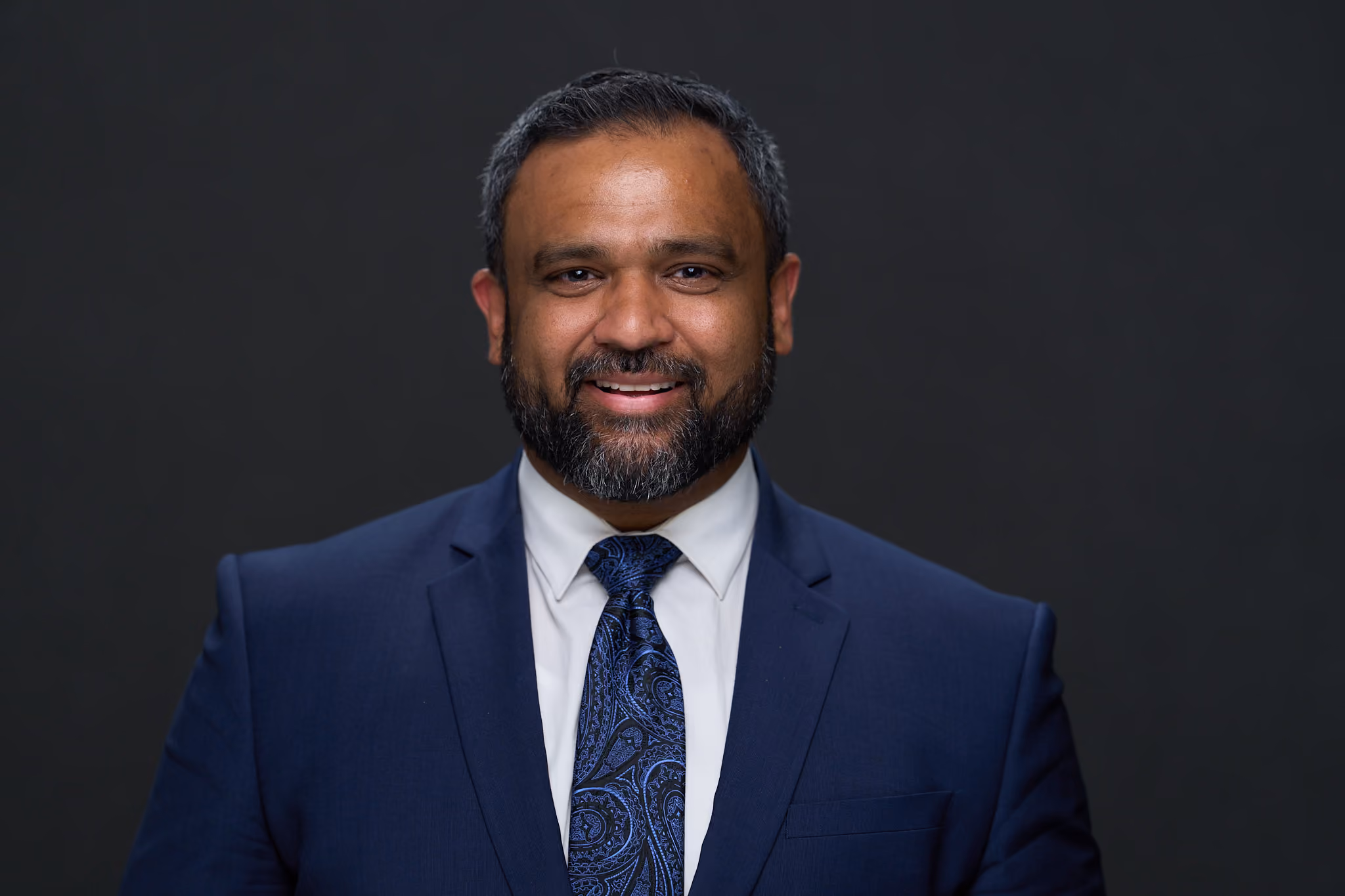 Neel Patel, M.D., photographed in the studio